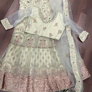 Designer New Indian Lehenga in Light Green